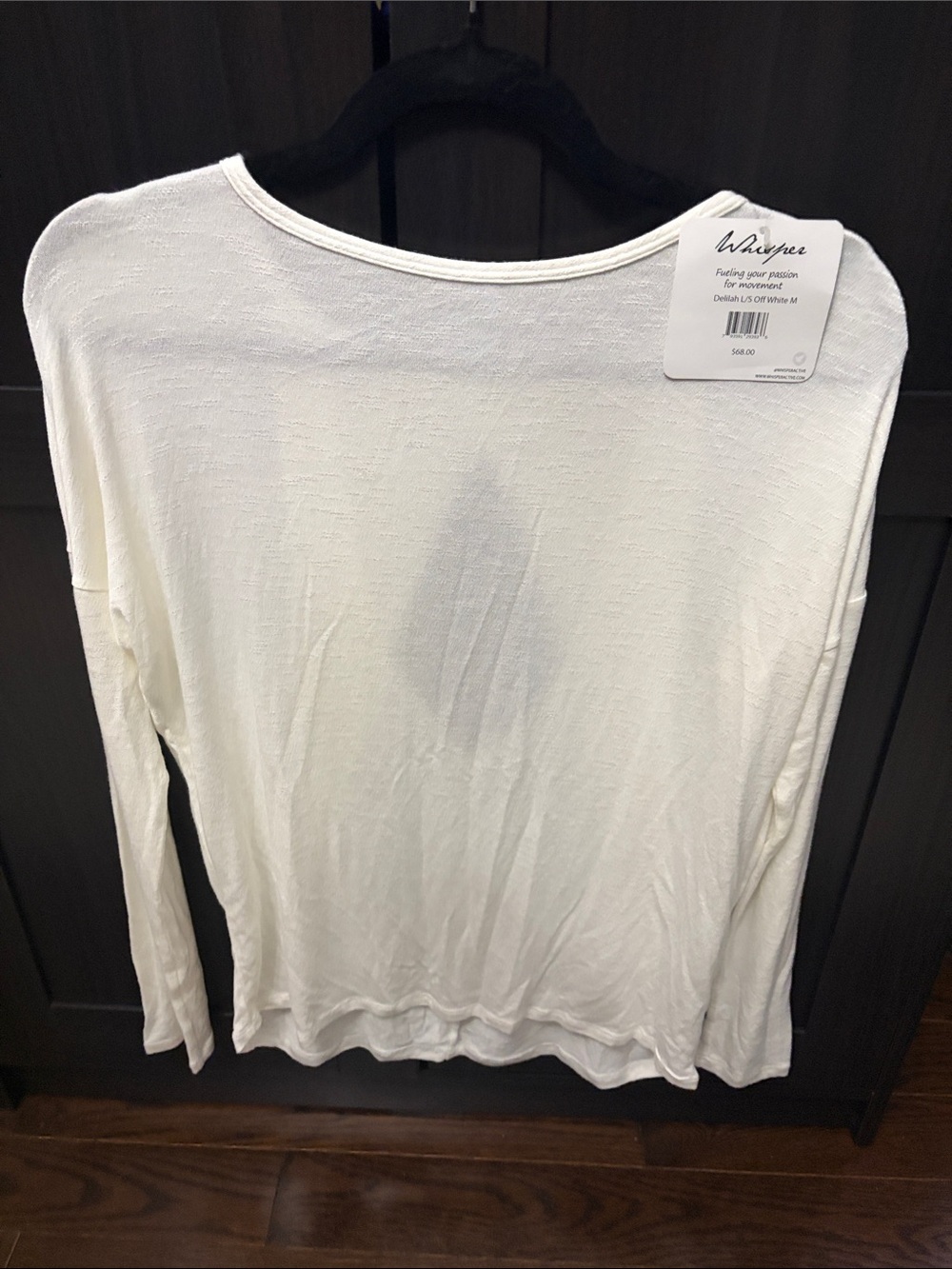Whisper White Long-Sleeve Women’s Top